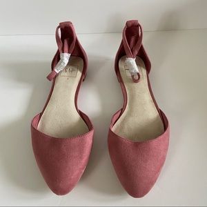 Gap Pink Suede Ballet Flats